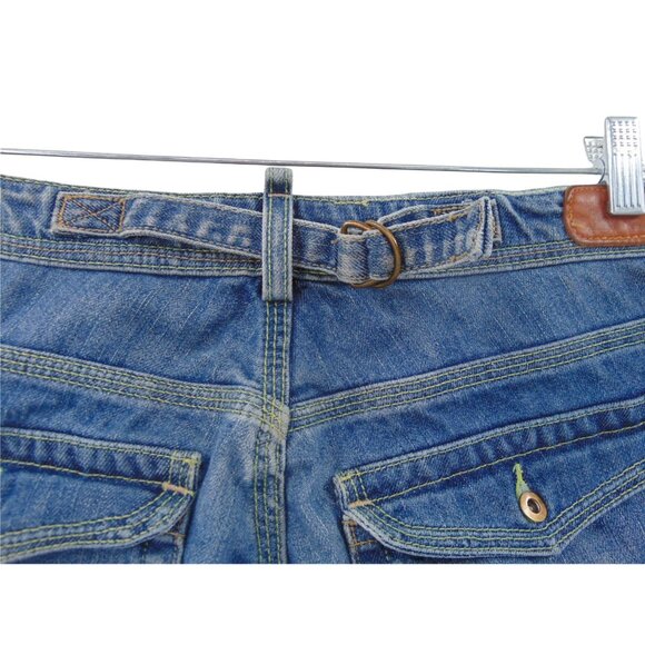 Levis Buckle Back Low Rise Boot Cut Retro Jeans Size 11 Flap Sun Set Button 731L - Picture 13 of 14